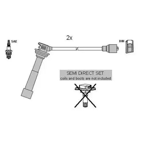 Ignition leads 134987 - , hitachi