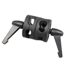 Photography Soft Box Lighting Stand Dual Swivel Clamp Wheel Boom Arm Bracket