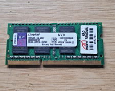 KINGSTON APPLE MACBOOK IMAC LAPTOP 4GB PC3-10600 KVR1333D3S9. 1 x 4GB RAM MODULE