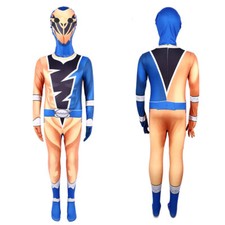 Power Cosplay Rangers Costume Jumpsuit Kids Adult Party Fancy Dress Outfit Gifts
