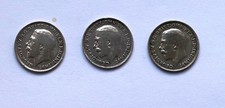 Three KGV 1918-1920 Silver