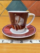 Sarah Jane Szikora Royal Worcester Hell Hath No Fury Small Coffee Cup & Saucer