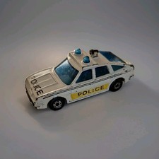 Matchbox Superfast No. MB-8 - Rover 3500 - white Police car + yellow side decals