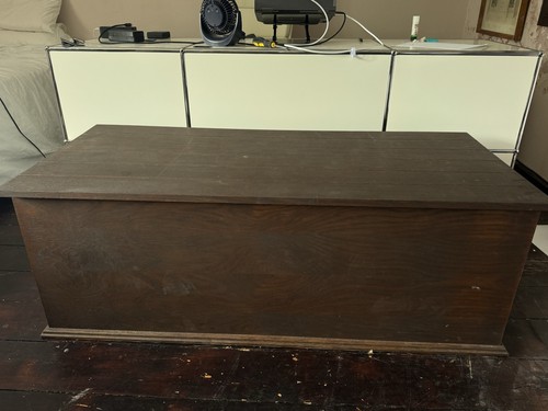 Oak chest coffee table storage - chest,