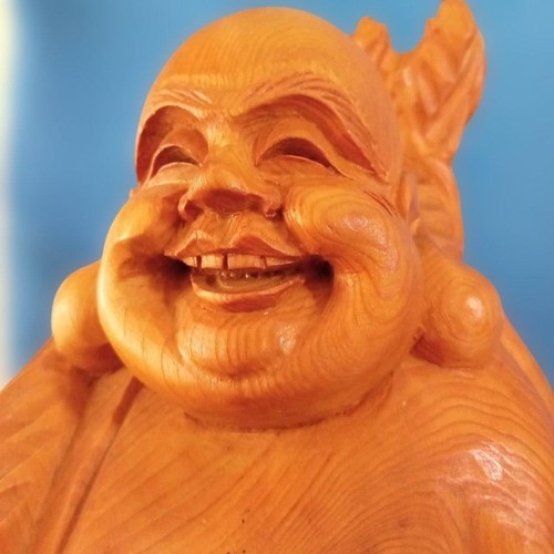 Hotei hand carved - hand,