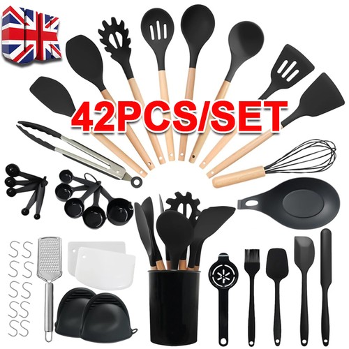Silicone kitchen utensils set - silicone,