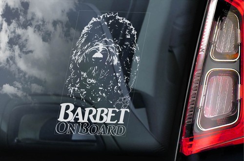 Barbet dog sticker car window - barbet,