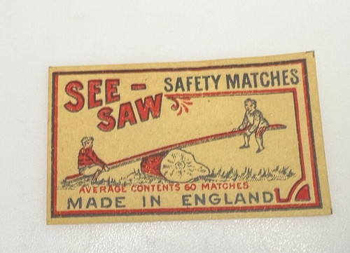Vintage british matchbox label - vintage,