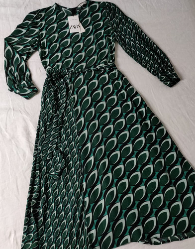 Zara long printed - long, w/tie
