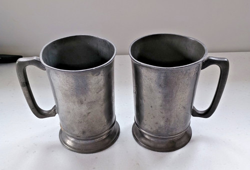Antique pair pewter - antique,