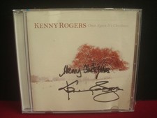 AUTOGRAPHED CD - KENNY RODGERS - ONCE AGAIN IT'S CHRISTMAS