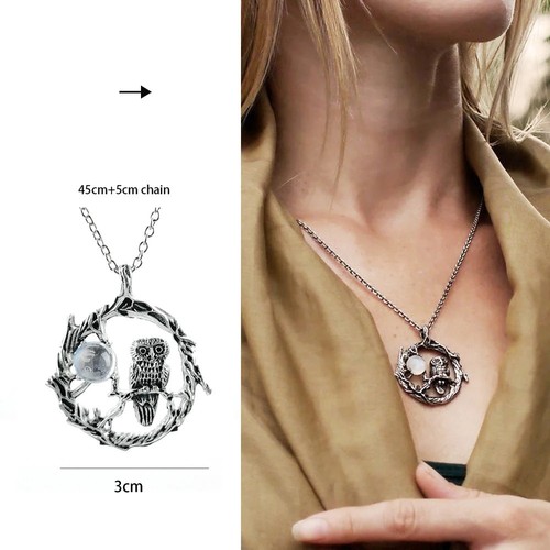 Moonstone leaf pendant - leaf,