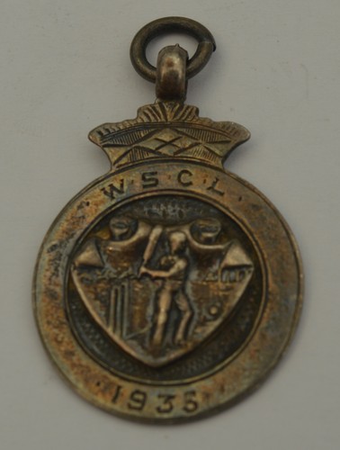 Cricket sterling silver fob - cricket,
