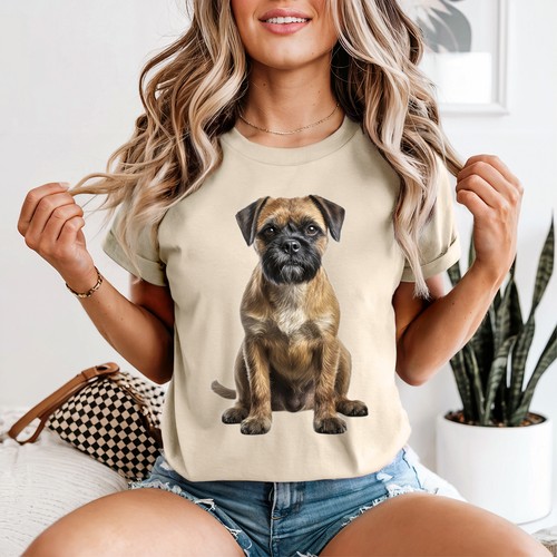 Border terrier dog womens - terrier,
