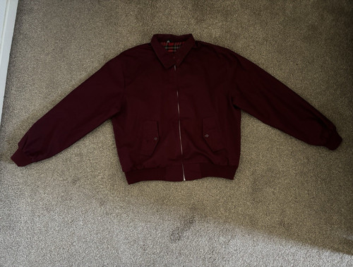 Men burgundy harrington - burgundy,