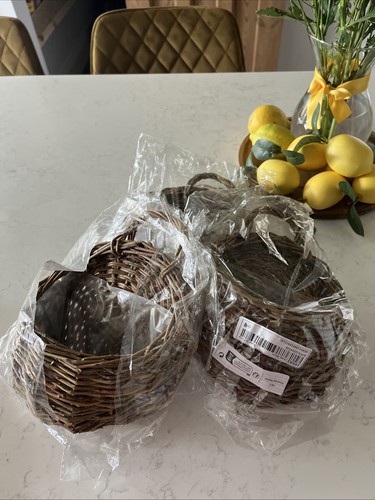 Set three wicker hanging - of,