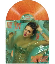 TAYLOR SWIFT LP The Life of a Showgirl PORTOFINO ORANGE GLITTER VINYL NEW Sealed