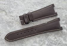 Genuine Patek Philippe Nautilus 25/18mm Brown Rubberised Leather Watch Strap NEW