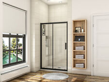 Black Frame Sliding Shower