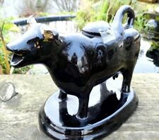 antique Jackfield COW Creamer cream jug 19th century  circa 1870