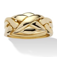 Yellow Gold-Plated Braided