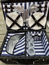 Wicker Picnic Basket Set