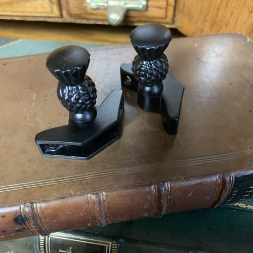 Pair black antique brass - antique,