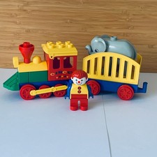 Vintage Duplo 2931 Push Locomotive Circus Train Missing Red Umbrella