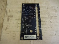 Meddings MF4 machine plate & quill depth scale / 2MT model