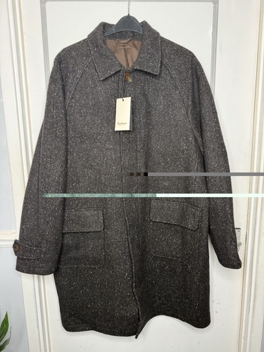 Barbour mens wool overcoat - barbour, xl