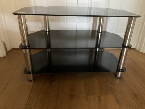 Glass and crome corner unit - corner,