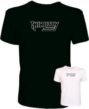 Thin Lizzy Logo Phil Lynott Rock Quality 100% Cotton T-Shirt Gift S-XL