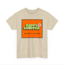 Happy Shopper T-Shirt. 80's / 90's. Retro. Vintage Style