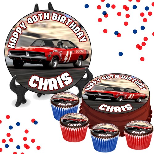 Racing muscle car red - muscle,
