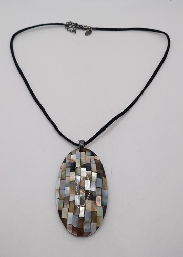 Necklace large oval - , of