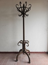 ORIGINAL CIRCA 1900'S THONET BENTWOOD HAT COAT & SCARF FLOOR STANDING RACK