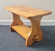 Hand-crafted, Pegged, Solid Elm Small Coffee Table, Side Table
