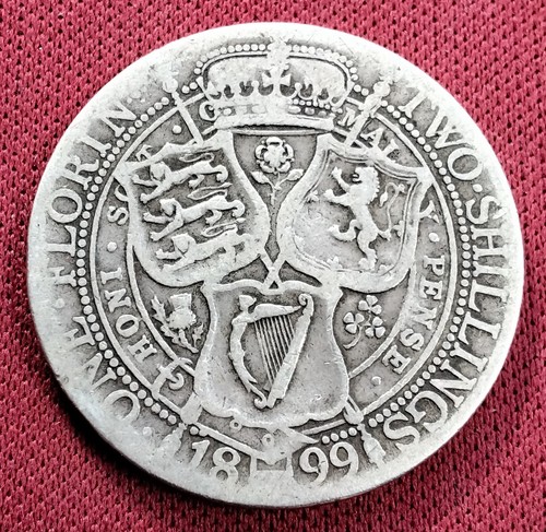 1899 florin silver queen - florin,