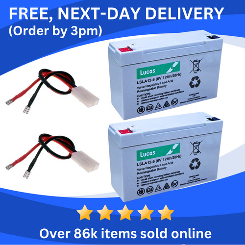 12ah bait boat batteries - 6v,