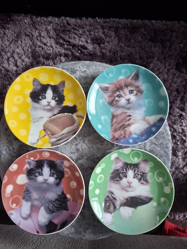 Set vintage snack plates - set, of