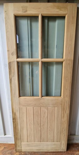 Oak external light - oak, door