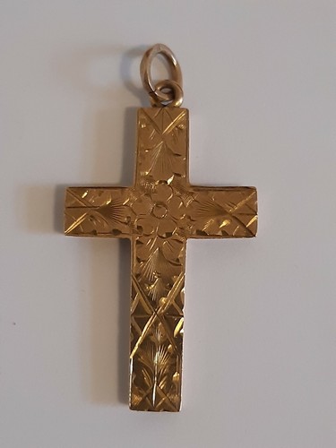 Antique cross pendant - , 9