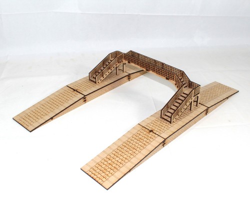 Model railway foot - railway, bridge