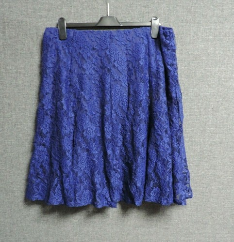 Damart lace skirt colbalt - damart,