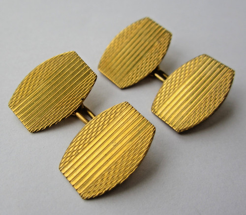 Art deco cufflinks double - deco,