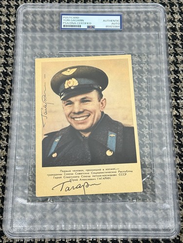 Yuri gagarin signed autograph - gagarin,