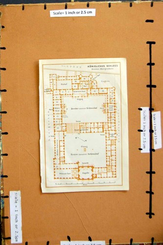 Original old antique print map - original,