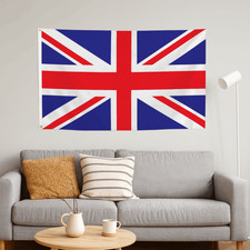 Union Jack Flag Brass Eyelets Double Stitched GB UK Sport 5FT  X  3FT Fast