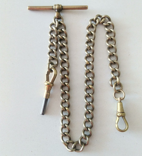 Vintage albert pocket watch - vintage,