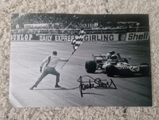 Sir Jackie Stewart Signed 12x8